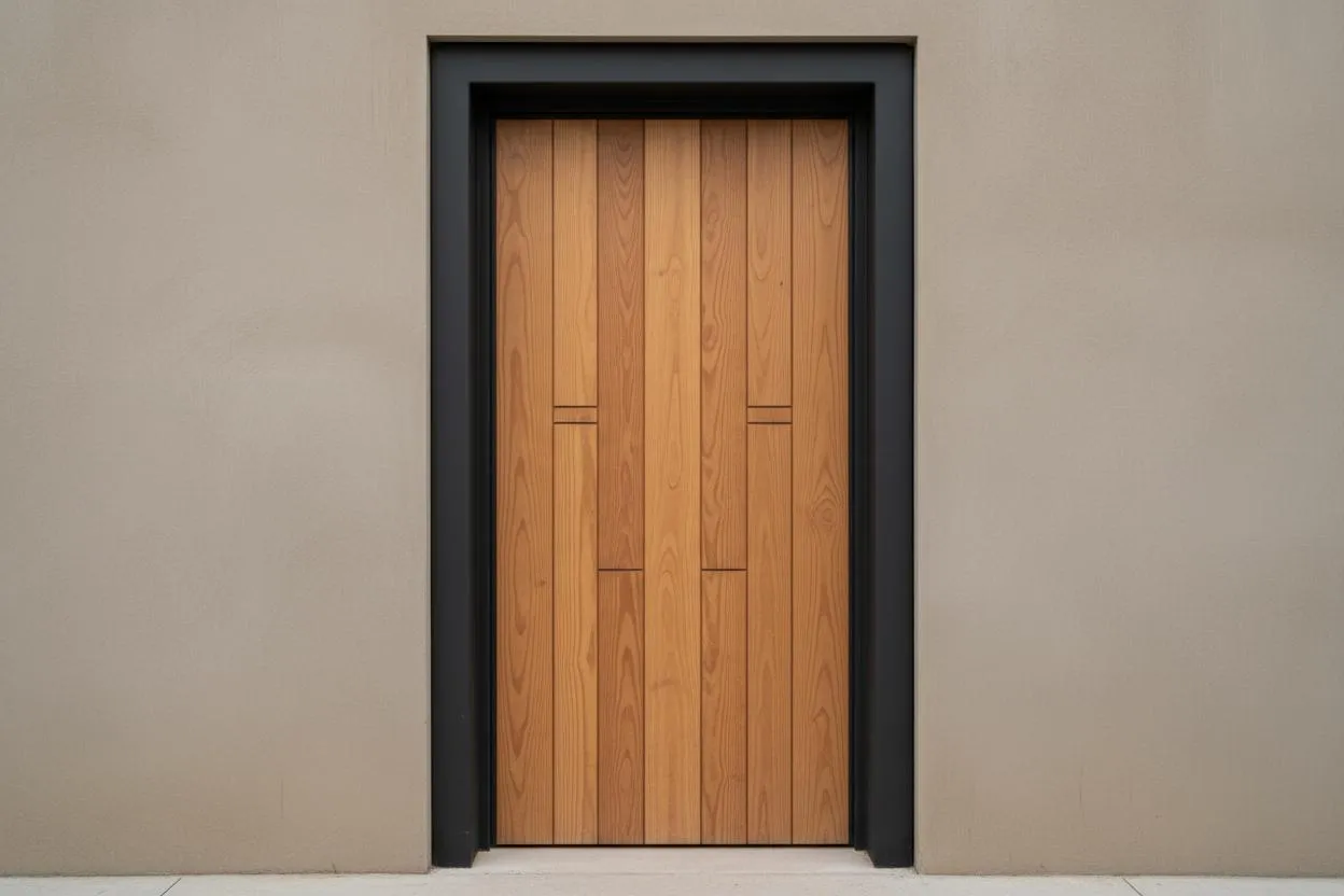 Wooden Steel Door Gallery Image 3 - Commercial entrance door